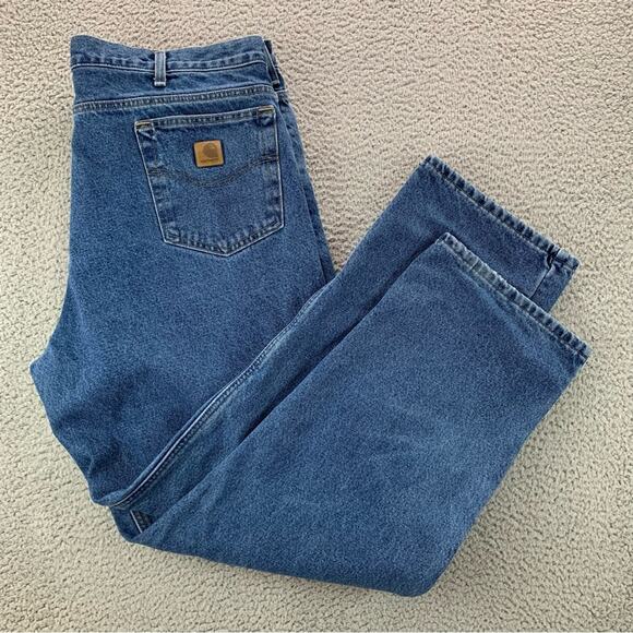 Carhartt Men's Flannel-Lined Relaxed-Fit Straight-Leg Jeans   -   Size: 40 - Picture 6 of 16